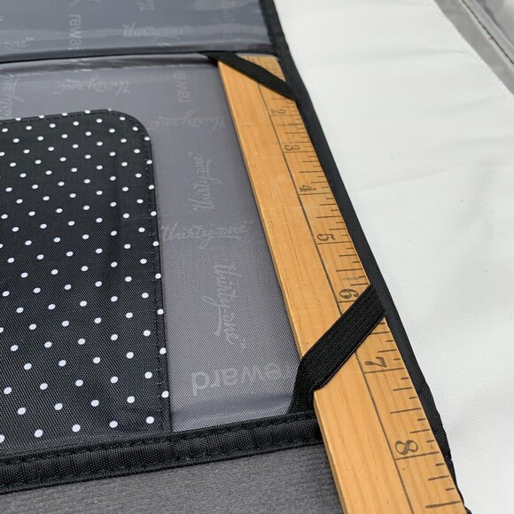 Thirty One Tri Fold iPad Tablet Case Floral Zippered Pocket Organizer Bold Bloom - Picture 9 of 9